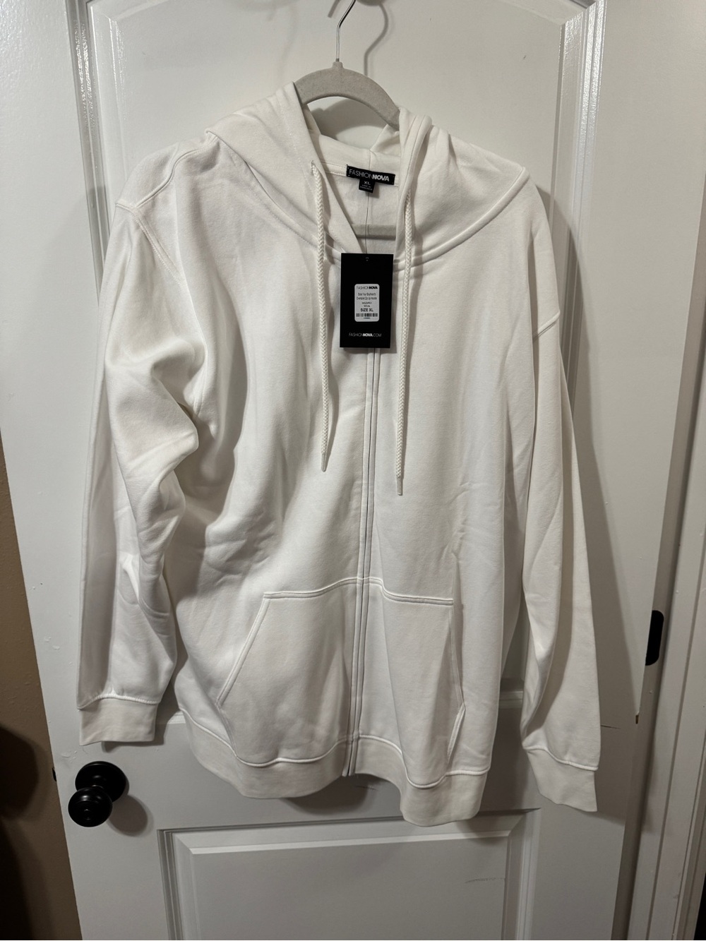 Fashion Nova White Hoodie